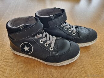 Barefoot boty Jonap 028 M černé celoroční kotníkové s hvězdo - 2