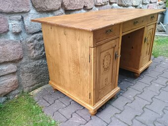 starý psací stůl smrk - 2