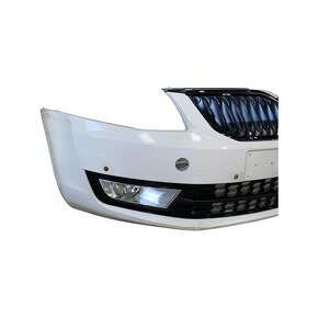 Přední nárazník bílá barva LF9E Škoda Octavia 3 r.v. 2016 - 2