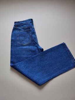 Džíny Cali s flitry - NOVÉ, vel. 30/32 - 2