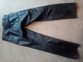 Motorkářské kožené kalhoty vel UK 30 (D48) - 2