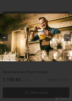 Poukaz na Školu čepování v pivovaru Pilsner Urquell🍻 - 2