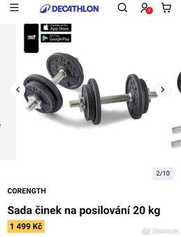 Sada činek na posilování 20 kg - 2