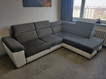 Sedací souprava rozkladací pravý roh s úložným prostorem - 2