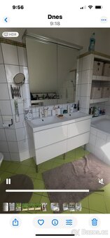 Spodní skříňka s umyvadlem a horní koupelnová skříňka - 2
