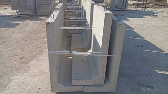Prvky opěrné zdi, beton, T a L - 2