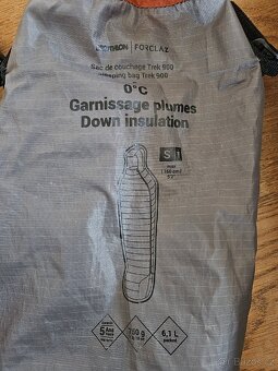 Dětský péřový spacák do 160cm, 750gr, do 0 stupňů - 2