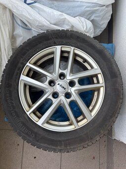 Alu kola Rial 5x112 R16, pneumatiky Continental 215/60 R16 - 2