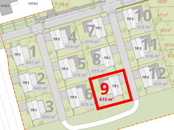 Prodej stavebního pozemku 615 m2, Velká Bystřice - 2