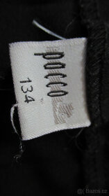 Černé sváteční společenské kalhoty velikost 134 - 2