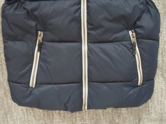 Modrá zateplená vesta vestička H&M - 146, 152, 158 - 2