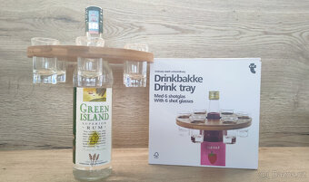 dřevěný nosič na 6 panáků - 2