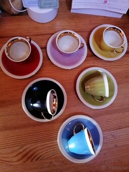 Různobarevný čajový servis - 2