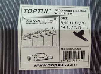 Sada úhlových klíčů 8-19 mm TOPTUL - 2