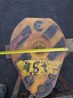 Kladka s hákem nosnost 2T - 2