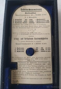 Otáčkoměr DEUMO 2-40-50000 ot/min - 2