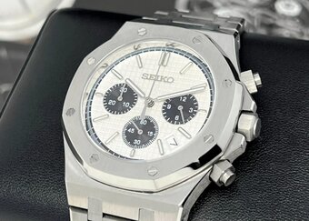 Seiko Mod Royal Oak chronograf - 2