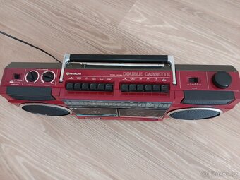 Hitachi TRK-W24E Double Cassette, červený jak nový - 2