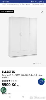 2x šatní skříň ellested - 2