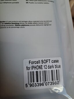 Nové pouzdro pro mobilní telefon IPHONE 12 tmavě modrý - 2
