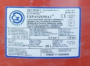 Expanzní nádoba - Expanzomat - 35 L - 3 bar - 2
