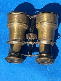 Starý mosazný divadelní dalekohled (opera glasses) - 2
