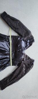 Elegantní společenské šaty– XL – námořnická modrá, nové - 2