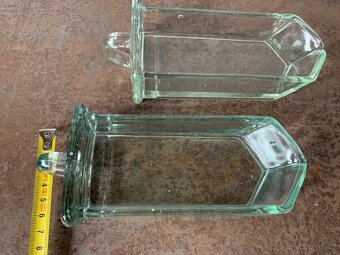 Starožitné skleněné zásobníky do kredence - 2