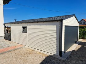 Plechová montovaná garáž exclusive 6x9m - 2