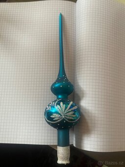 Prodám skleněnou vánoční špičku - 2