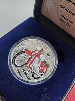 Stříbrná mince ČNB 500Kč Jawa 250 Proof - 2