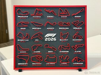 Formule 1 F1 kalendář 2026 - 2
