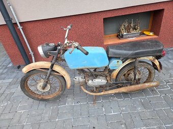 Jawa 23 Mustang bez TP, modrý 1. - 2