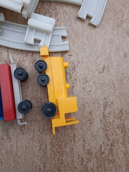 Retro plastové vláčky hračka - 2