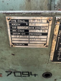 Tabulové nůžky NTE 2000/6,3 - 2