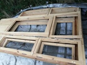 dřevěná špaletová okna dvojitá - vše nové, nepoužité - 2