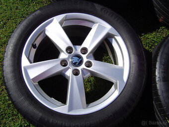 4 XLETNÍ HLINÍKOVÁ KOLA ŠKODA KAROQ,YETI 215/55 R17..TOP - 2