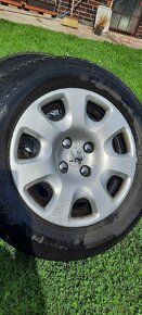 Plechová kola se zimními pneu+orig. poklice–Peugeot Partner - 2
