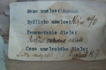 Obraz F. Liebstockl, Nižná 1953, Červená Skala, olej 40x50 - 2