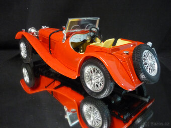 Jaguar SS100 1937 červený Bburago 1/18 - 2