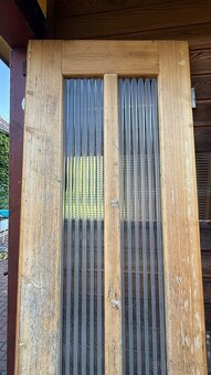 Vchodové dveře, dvoukřídlé, masiv, 2x60x229 cmm - 2
