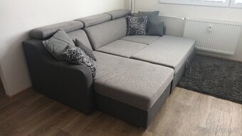 Prodám rozkládací pohovku s úložným prostorem - 2