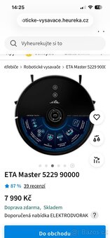 ETA Master 5229 90000 robotický vysavač - 2