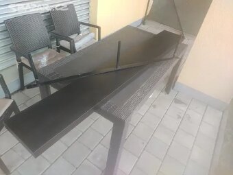 police LACK - 190 cm - černohnědá /190x20x5cm/ - 2