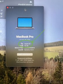 Macbook pro m1 16gb ram  256gb paměť - 2