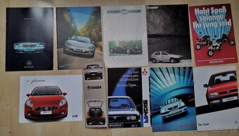 Prodám prospekty aut z 80.- 90.let - 2