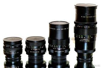 4x Pentacon M42 3,5/30, 1,8/50, 2,8/135, 4/200 TOP STAV - 2