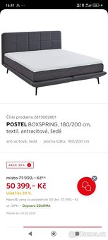 NOVÁ POSTEL BOXPRING 180x200 - 2