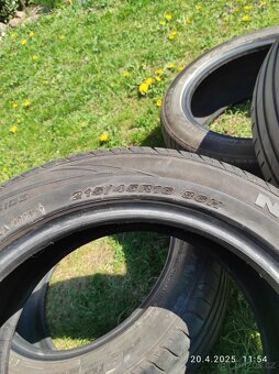 Prodám sadu letních pneu Nexen 215/45 R16 - 2