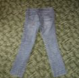dívčí úzké rifle skinny kapsáče vel. 158 - 2